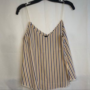 Striped Blouse Tank Top
